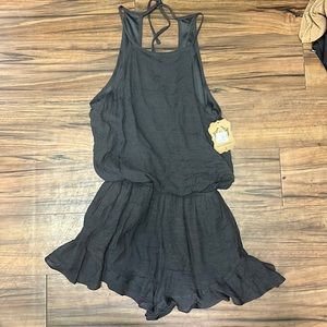 Dark Grey Romper, great for spring summer casual days!